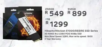 Computer Mania Hiksemi/Hikvison E1000/DESIRE SSD Series offer