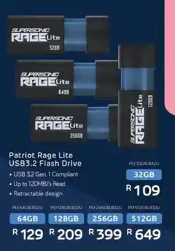 Computer Mania Patriot Rage Lite USB3.2 Flash Drive offer