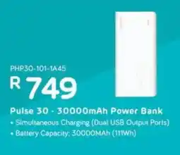 Computer Mania ROMOSS Pulse 30 - 30000mAh Power Bank offer