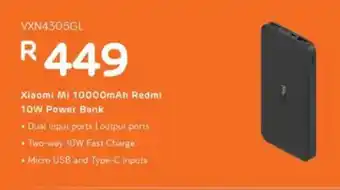 Computer Mania Xiaomi Mi 10000mAh Redmi 10W Power Bank offer