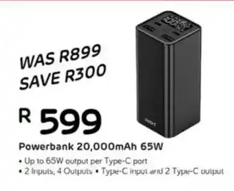 Computer Mania RED-E Powerbank 20,000mAh 65W offer