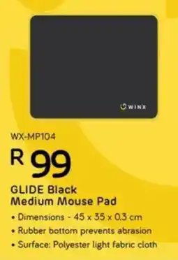 Computer Mania WINX GLIDE Black Medium Mouse Pad offer