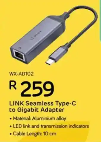 Computer Mania WINX LINK Seamless Type-C to Gigabit Adapter offer