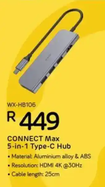 Computer Mania WINX CONNECT Max 5-in-1 Type-C Hub offer