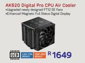 Computer Mania DEEP COOL AK620 Digital Pro CPU Air Cooler offer