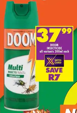 Shoprite Doom insecticide all variants offer