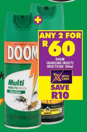 Shoprite Doom crawling insects insecticide offer