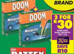 Shoprite Doom super deadly mosquito coils offer