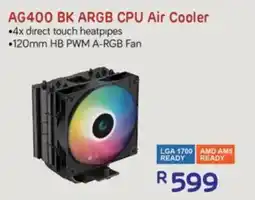 Computer Mania DEEP COOL AG400 BK ARGB CPU Air Cooler offer