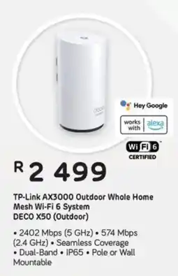 Computer Mania TP-Link AX3000 Outdoor Whole Home Mesh Wi-Fi 6 System DECO X50 (Outdoor) offer