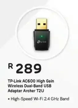 Computer Mania TP-Link AC600 High Gain Wireless Dual-Band USB Adapter Archer T2U offer