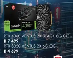 Computer Mania MSI RTX 4060 VENTUS 2X BLACK 8G OC offer