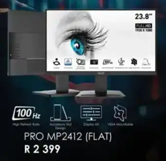 Computer Mania MSI PRO MP2412 (FLAT) offer