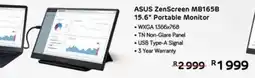 Computer Mania ASUS ZenScreen MB165B 15.6" Portable Monitor offer