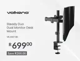 Computer Mania Volkano Steady Duo Dual Monitor Desk Mount offer