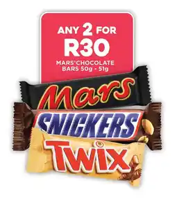 Fresh Stop Mars chocolate bars offer