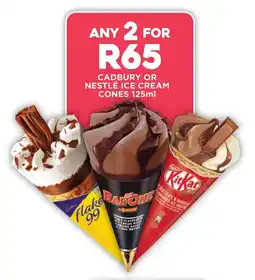 Fresh Stop Cadbury or nestlé ice cream cones offer