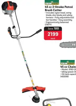 Makro TRIMTECH 43 cc 2-Stroke Petrol Brush Cutter offer