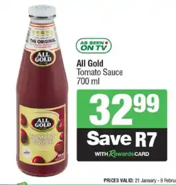 Spar All Gold Tomato Sauce offer