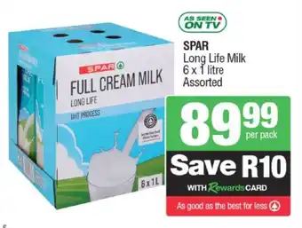 Spar SPAR Long Life Milk Assorted offer