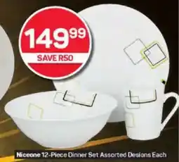 Pick n Pay Niceone Dinner Set Assorted Designs Each offer