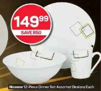 Pick n Pay Niceone Dinner Set Assorted Designs Each offer