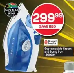 Pick n Pay Russell Hobbs Supremeglide Steam and Spray Iron offer