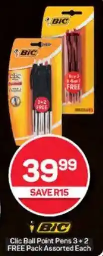 Pick n Pay BIC Clic Ball Point Pens offer