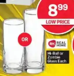 Pick n Pay Hi-Ball or Zombie Glass Each offer