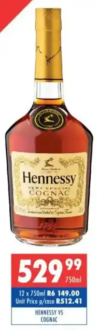 Ultra Liquors Hennessy vs cognac offer