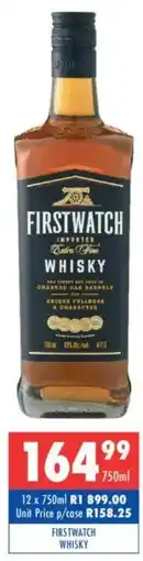 Ultra Liquors Firstwatch whisky offer