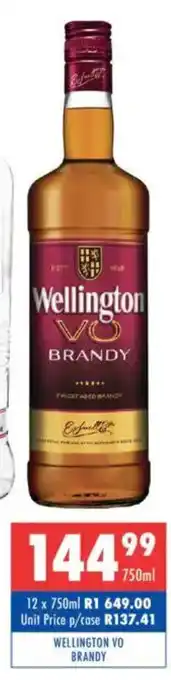 Ultra Liquors Wellington vo brandy offer