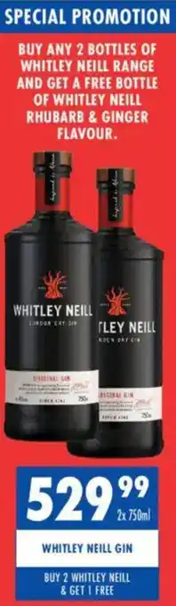 Ultra Liquors Whitley neill gin offer