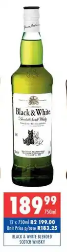 Ultra Liquors Black & white blended scotch whisky offer