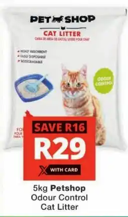 Checkers Petshop Odour Control Cat Litter offer