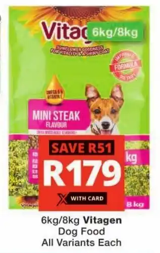 Checkers Vitagen Dog Food All Variants Each offer