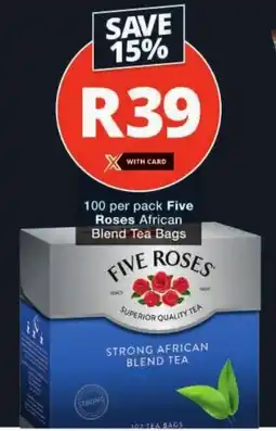 Checkers Five Roses African Blend Tea Bags offer