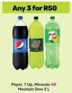 Game Pepsi, 7 Up, Miranda OR Moutain Dew offer