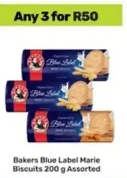 Game Bakers Blue Label Marie Biscuits Assorted offer