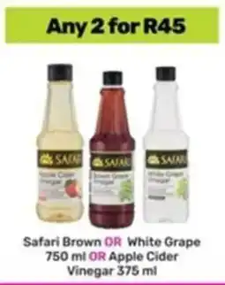 Game Safari Brown OR White Grape OR Apple Cider Vinegar offer