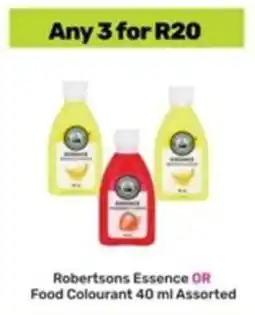 Game Robertsons Essence OR Food Colourant Assorted offer