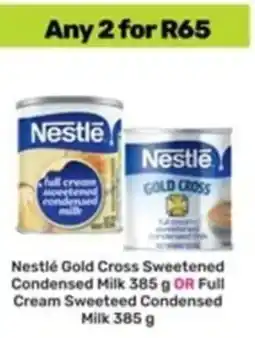 Game Nestlé Gold Cross Sweetened Condensed Milk OR Full Cream Sweeteed Condensed Milk offer