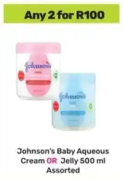 Game Johnson's Baby Aqueous Cream OR Jelly Assorted offer