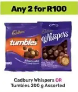 Game Cadbury Whispers OR Tumbles Assorted offer