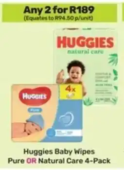 Game Huggies Baby Wipes Pure OR Natural Care offer