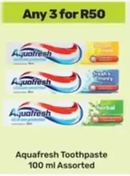 Game Aquafresh Toothpaste Assorted offer