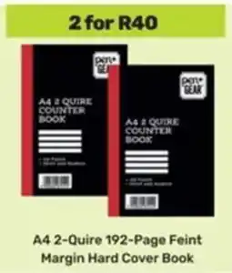 Game A4 2-Quire 192-Page Feint Margin Hard Cover Book offer