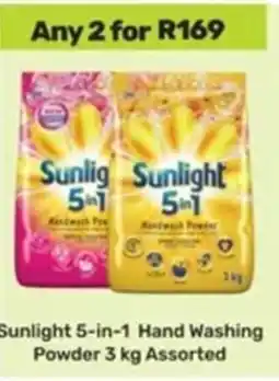 Game Sunlight 5-in-1 Hand Washing Powder Assorted offer