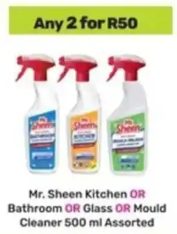 Game Mr. Sheen Kitchen OR Bathroom OR Glass OR Mould Cleaner Assorted offer