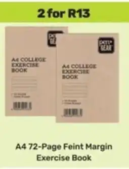 Game A4 72-Page Feint Margin Exercise Book offer